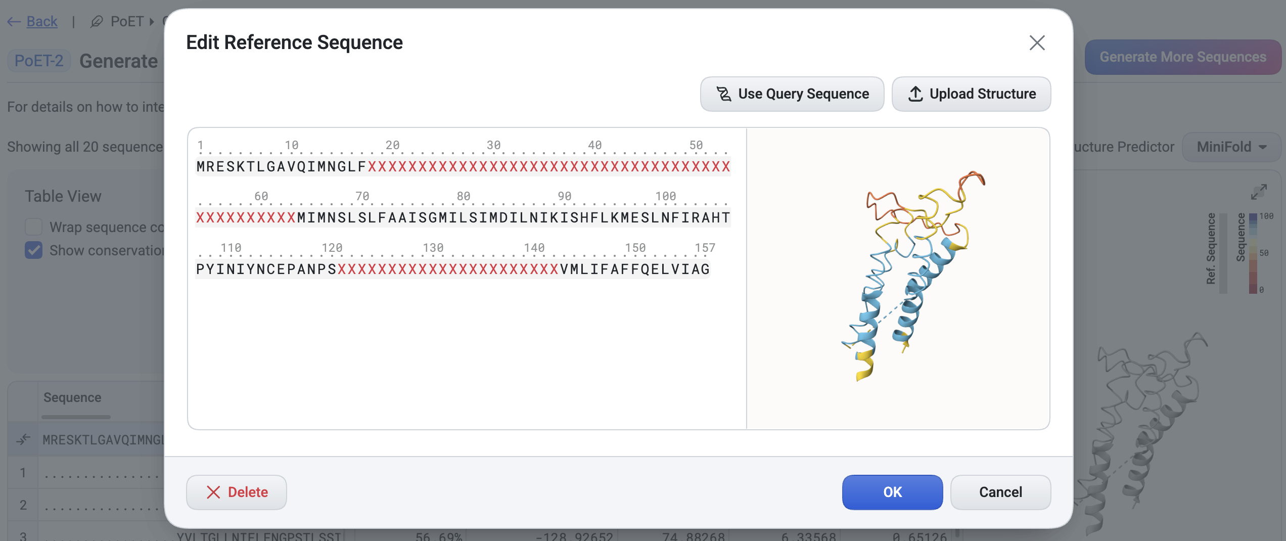 Change reference structure